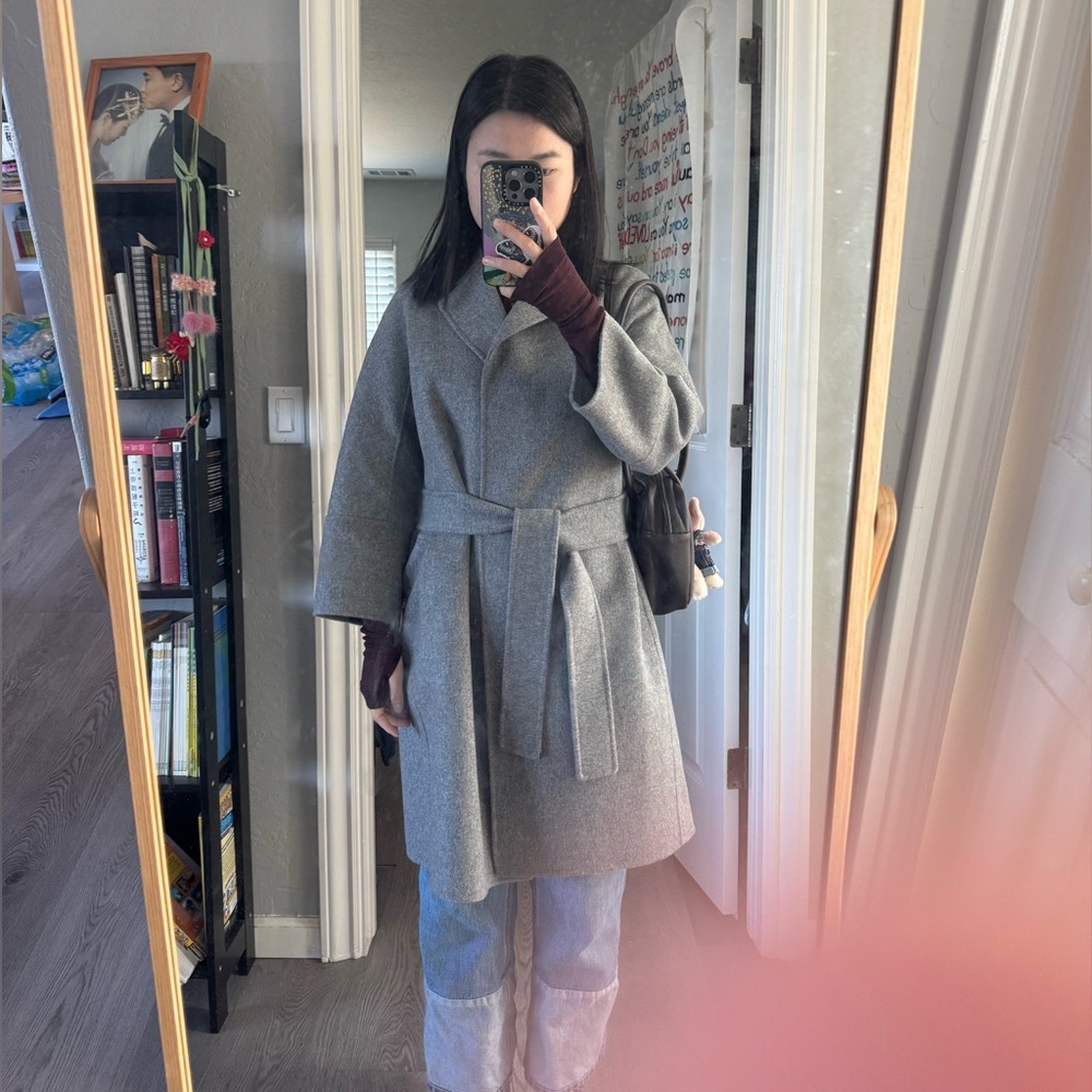 'S MAX MARA
Short double-faced wool coat - grey - Picture 8 of 8